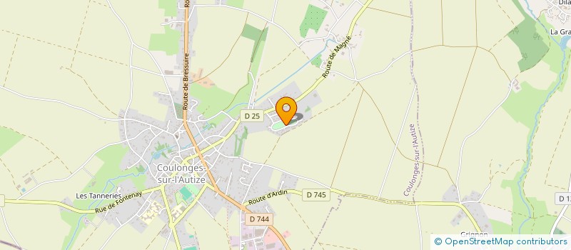 localisation de l'entreprise LE VIROCAB'  VILLIERS-EN-PLAINE