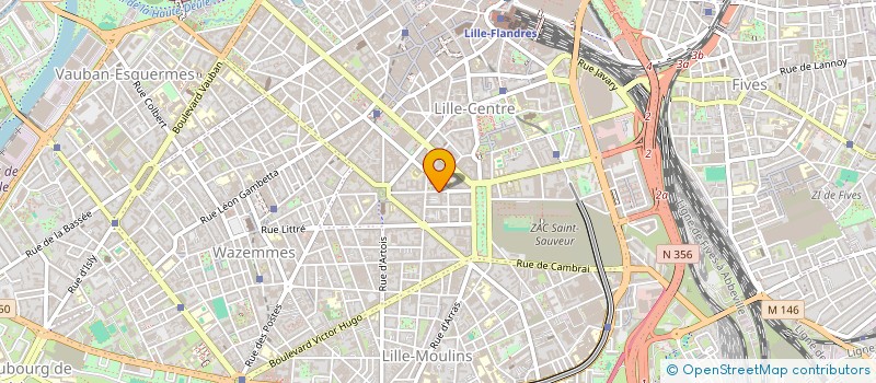 localisation de l'entreprise LE VISAGE AU VERSO DE L'ESPRIT  LILLE