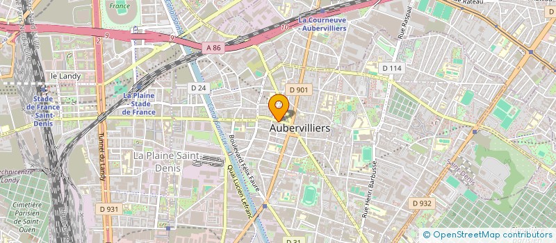 localisation de l'entreprise LE VISAGE DE L'ORIENT à AUBERVILLIERS