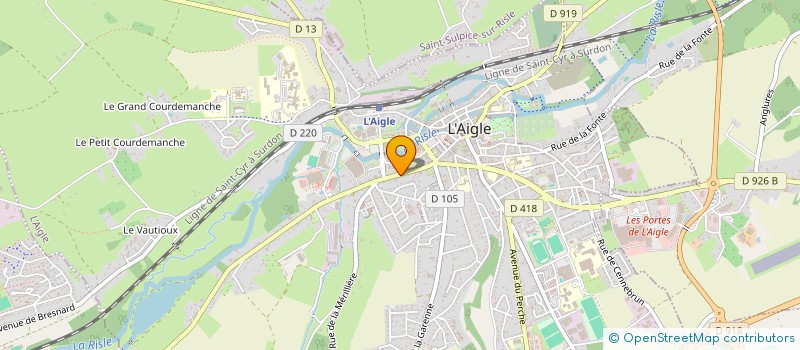 localisation de l'entreprise LE VISO à L'AIGLE