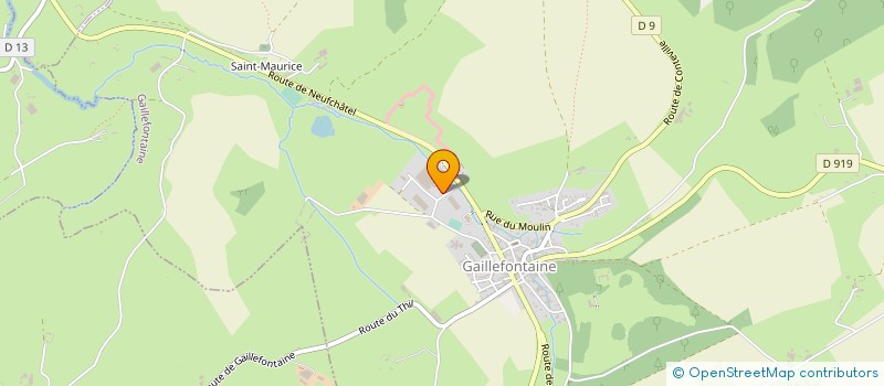 localisation de l'entreprise LE VITRAGE ISOLANT - L.V.I.  GAILLEFONTAINE