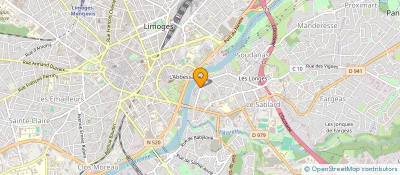 localisation de l'entreprise LE VITRIOL à LIMOGES