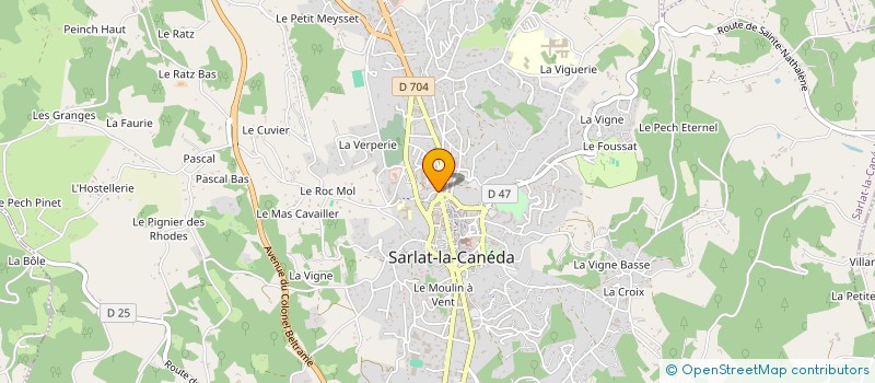 localisation de l'entreprise LE VIVALDI à SARLAT-LA-CANEDA