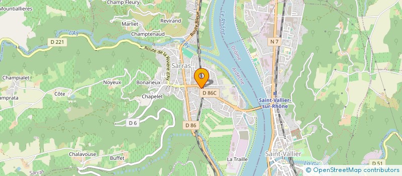 localisation de l'entreprise LE VIVARAIS à SARRAS