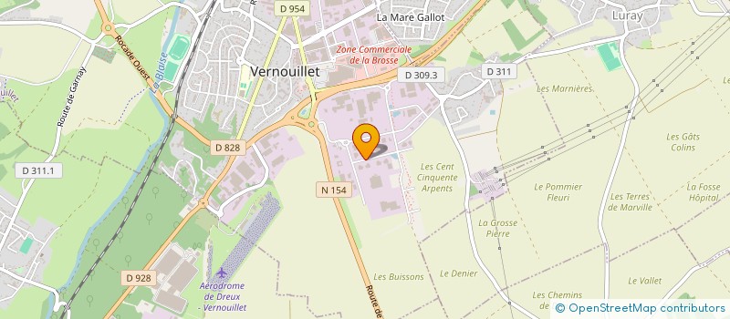 localisation de l'entreprise LE VIVIER à VERNOUILLET