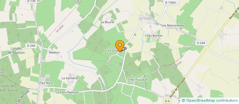 localisation de l'entreprise LE VIVIER à VIROLLET