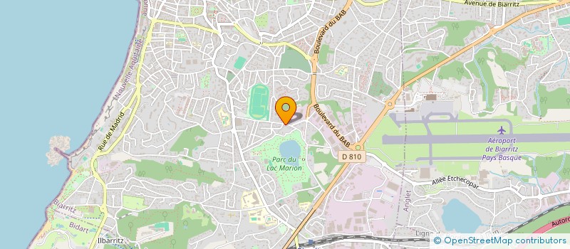 localisation de l'entreprise LE VIVIER à BIARRITZ