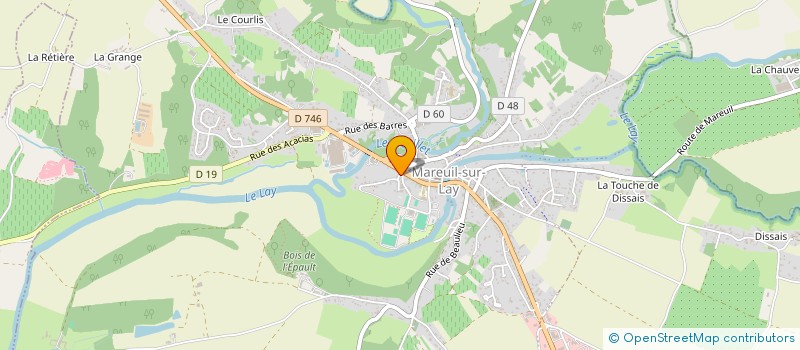 localisation de l'entreprise LE VIVIERA  MAREUIL-SUR-LAY-DISSAIS