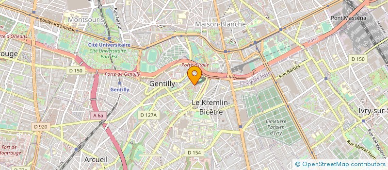 localisation de l'entreprise LE VIVRE ENSEMBLE MAIN DANS LA MAIN A GENTILLY VICTOR HUGO  GENTILLY