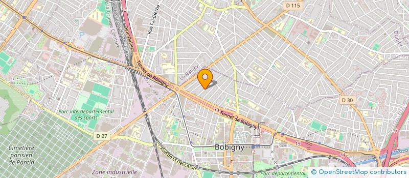 localisation de l'entreprise LE VL'A à BOBIGNY