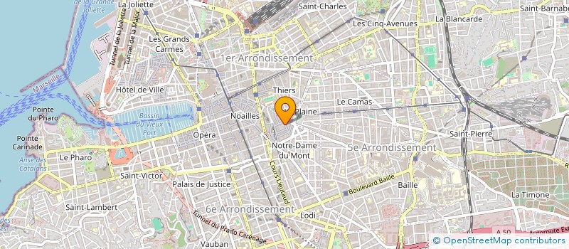 localisation de l'entreprise LE VOGUE  MARSEILLE