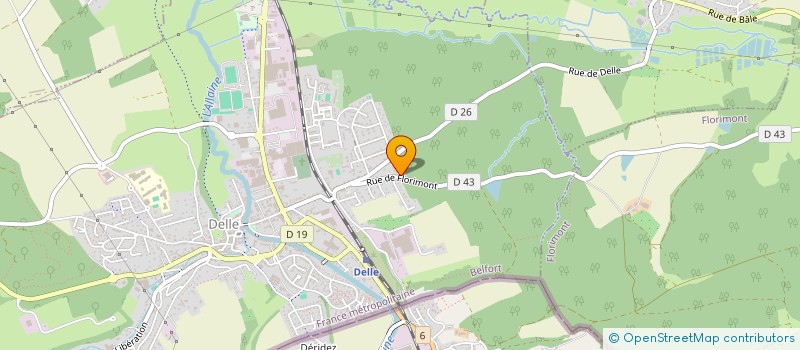 localisation de l'entreprise LE VOISSEUX  DELLE
