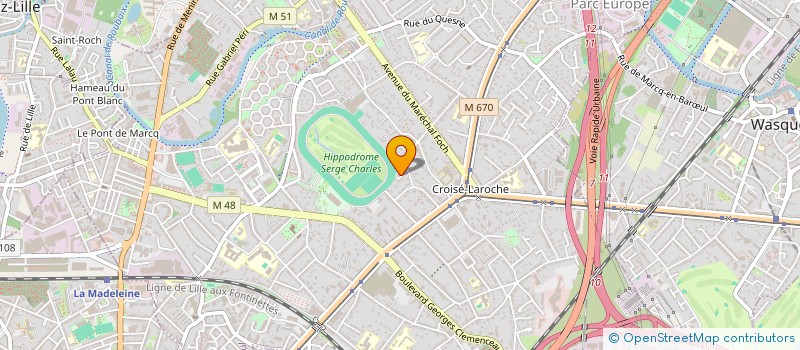 localisation de l'entreprise LE VOL DE L'EMEU à MARCQ-EN-BARŒUL
