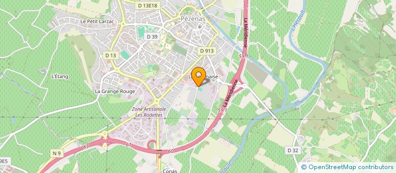 localisation de l'entreprise LE VOLANT PISCENOIS  NEZIGNAN-L'EVEQUE