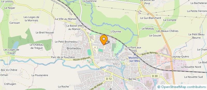 localisation de l'entreprise LE VOLLEY CLUB DE LA CANE  MONTFORT-SUR-MEU