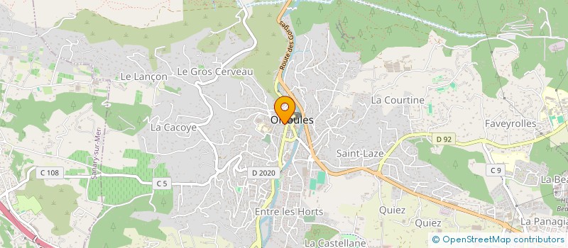 localisation de l'entreprise LE VOLTAIRE à OLLIOULES