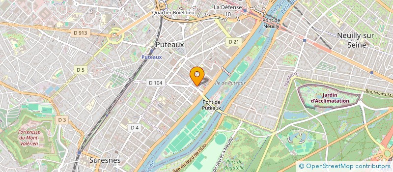 localisation de l'entreprise LE VOLTAIRE à PUTEAUX