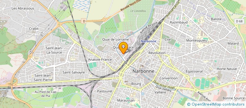 localisation de l'entreprise LE VOLTAIRE à NARBONNE