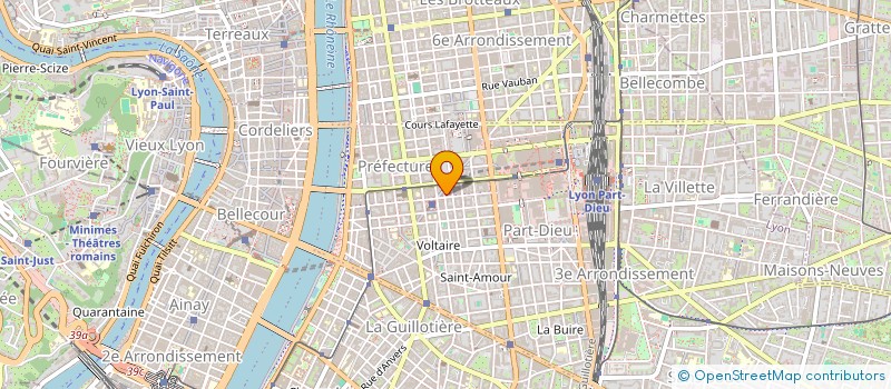 localisation de l'entreprise LE VOLTAIRE  LYON