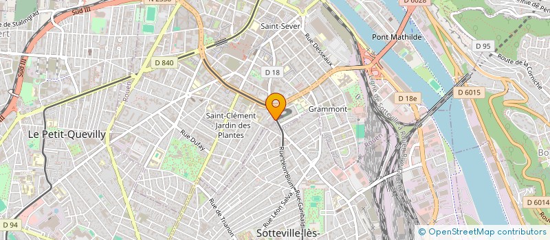 localisation de l'entreprise LE VOLTAIRE à ROUEN