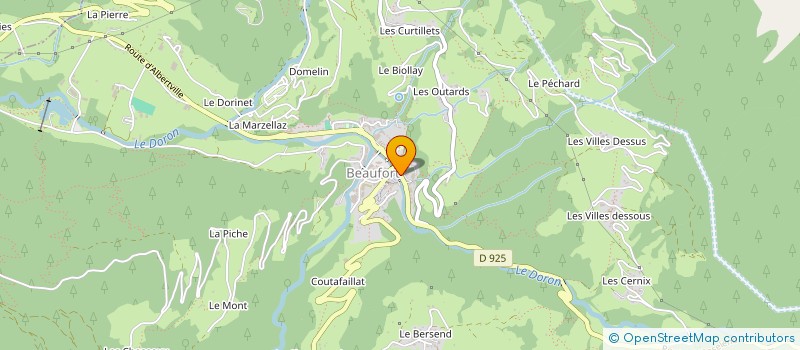 localisation de l'entreprise LE VOLTIGEUR 73 à BEAUFORT