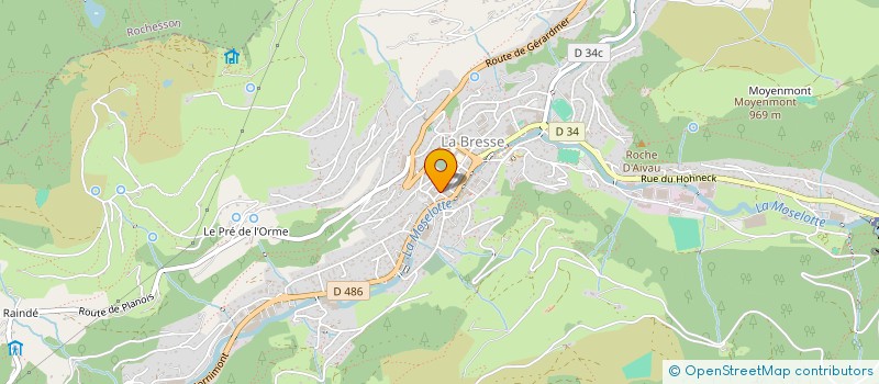 localisation de l'entreprise LE VOSGIEN à LA BRESSE