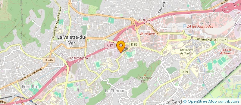 localisation de l'entreprise LE VOX à LA VALETTE-DU-VAR