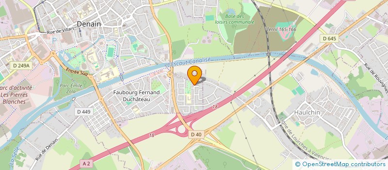 localisation de l'entreprise LE VOYAGE D'ULYSSE  DENAIN