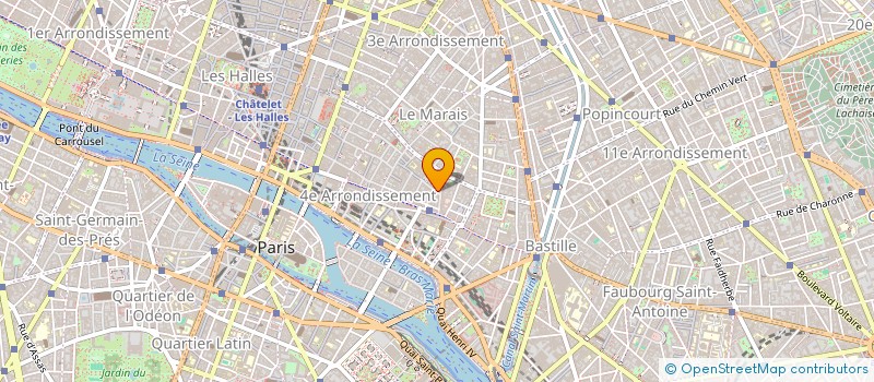 localisation de l'entreprise LE VOYAGE DE L'ANGE  PARIS