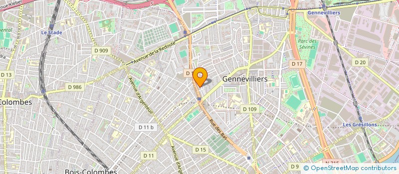 localisation de l'entreprise LE VOYAGE DES SENS à GENNEVILLIERS