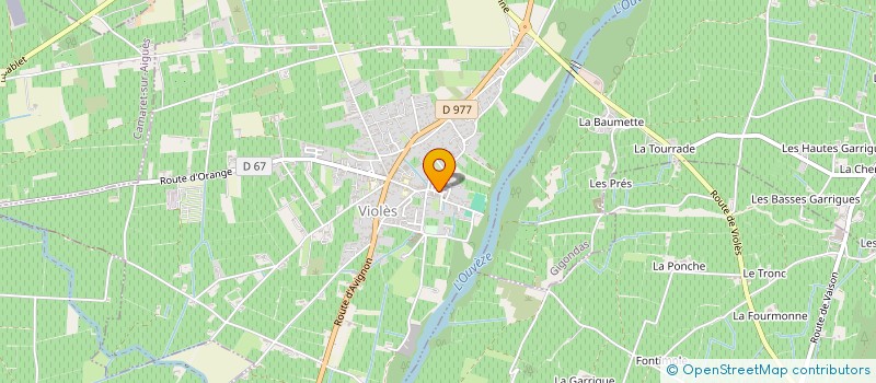 localisation de l'entreprise LE VOYAGE DES VINS à SARRIANS