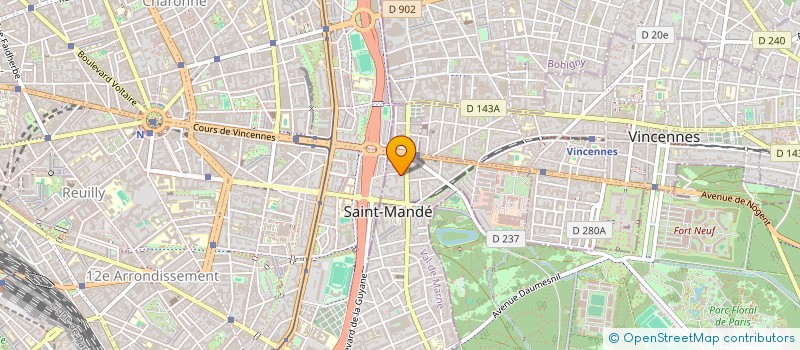 localisation de l'entreprise LE VOYAGE LYRIQUE SARL  SAINT-MANDE