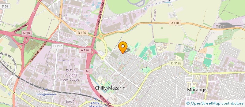 localisation de l'entreprise LE VOYAGEUR à CHILLY-MAZARIN