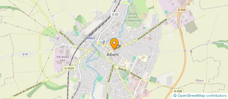 localisation de l'entreprise LE VRAC EN FOLIE à ALBERT