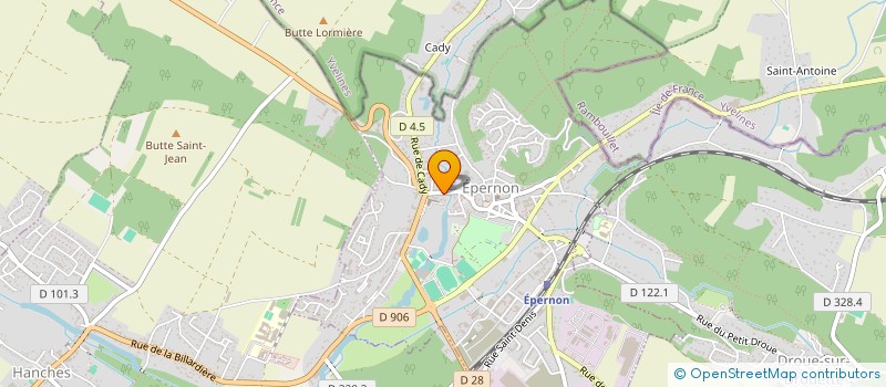 localisation de l'entreprise LE VS à EPERNON