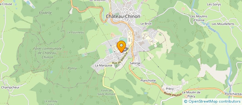 localisation de l'entreprise LE VTC DU MORVAN à CHATEAU-CHINON (VILLE)