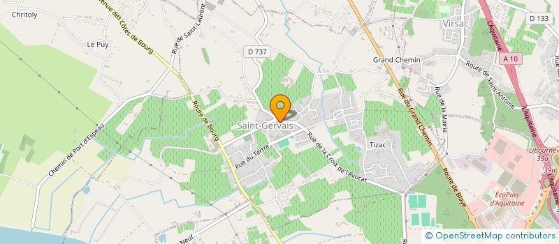 localisation de l'entreprise LE VULCAIN  SAINT-GERVAIS