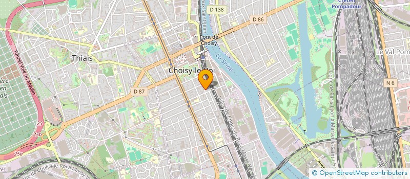 localisation de l'entreprise LE WA DES HAIR'S à CHOISY-LE-ROI