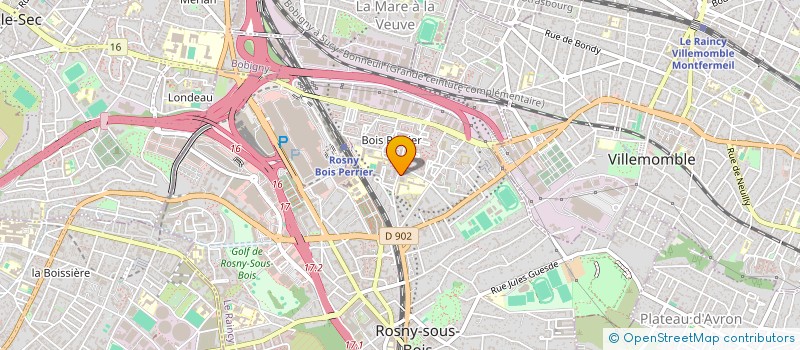 localisation de l'entreprise LE WEB CALL  ROSNY-SOUS-BOIS