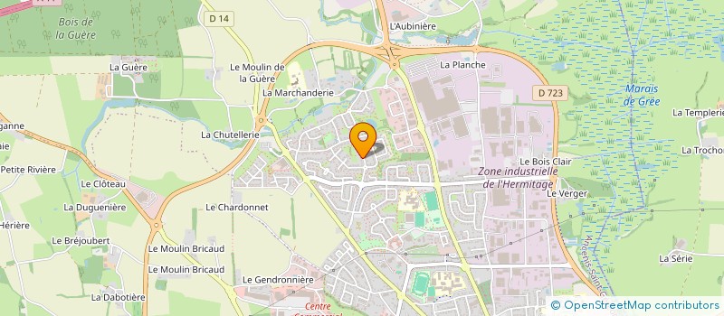 localisation de l'entreprise LE WEBERAID  ANCENIS-SAINT-GEREON