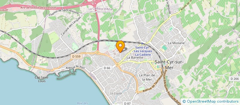 localisation de l'entreprise LE WESAK à SAINT-CYR-SUR-MER