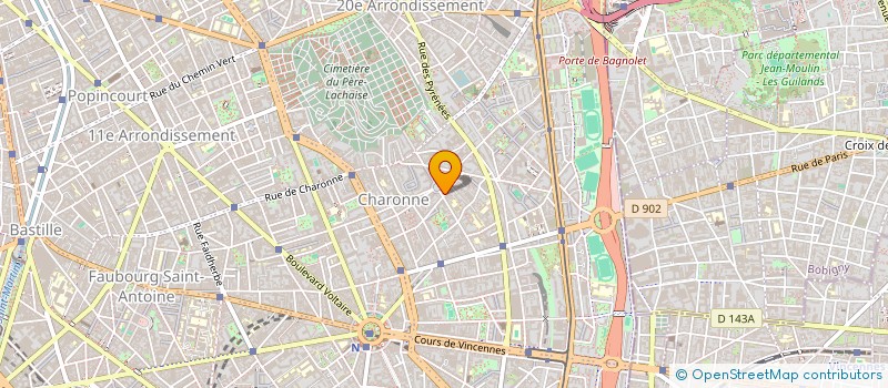 localisation de l'entreprise LE WHIPPET  PARIS