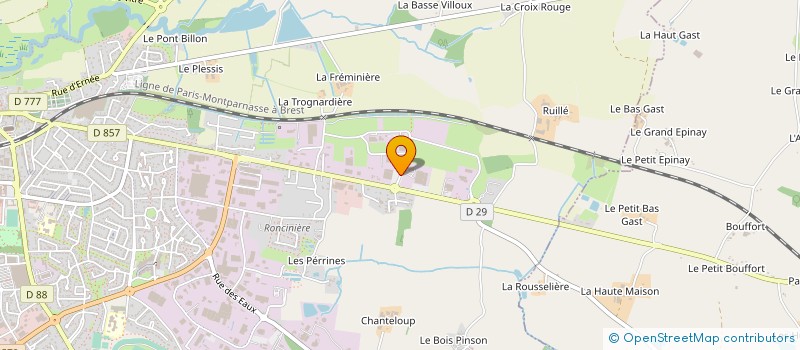 localisation de l'entreprise LE WHY NOT BAR CLUB  VITRE