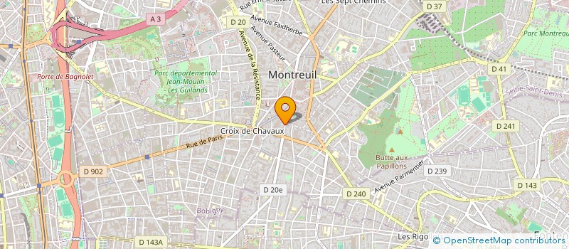 localisation de l'entreprise LE WILSON à MONTREUIL