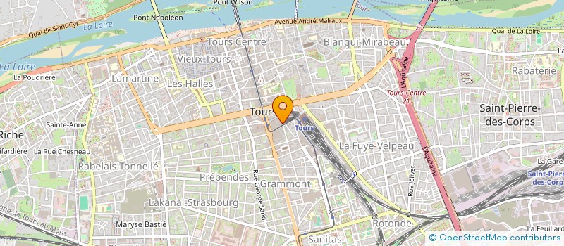 localisation de l'entreprise LE WINDSOR  TOURS