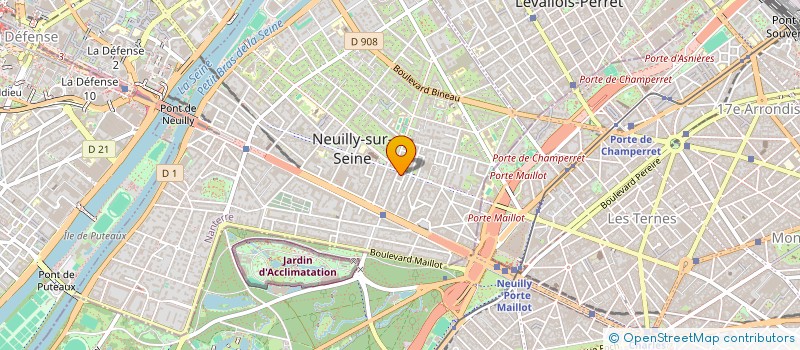 localisation de l'entreprise LE WINSTON à NEUILLY-SUR-SEINE