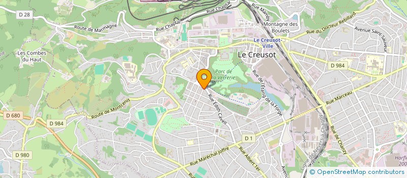 localisation de l'entreprise LE WOK DU PARC  LE CREUSOT