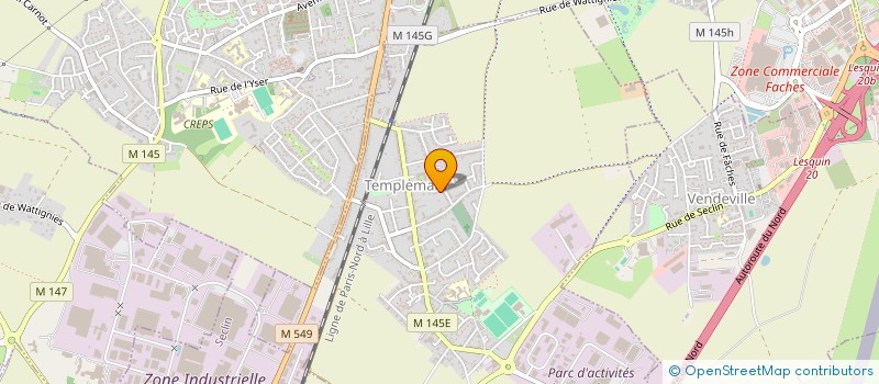 localisation de l'entreprise LE WOOD GANG  TEMPLEMARS