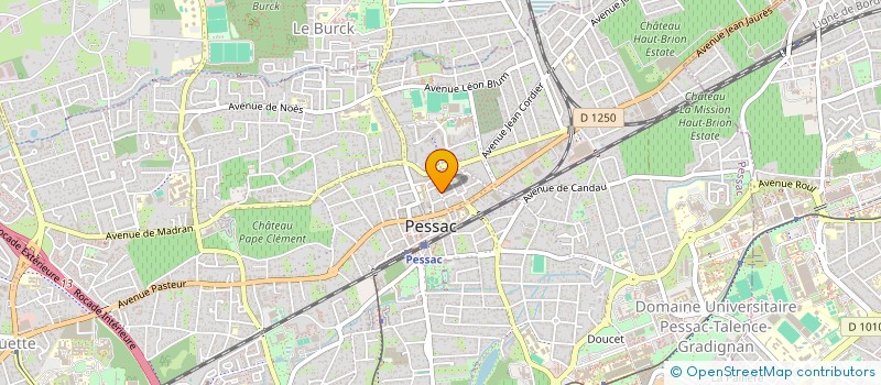 localisation de l'entreprise LE XV DENTAIRE CURIE  PESSAC