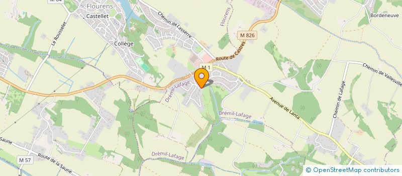 localisation de l'entreprise LE XV DU PLOMBIER  DREMIL-LAFAGE